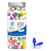 LYSIAN Foam Noise Reduction Earplugs for Sleeping, Snoring, Shooting Loud Noise, Multicolor, Standard, 60 Pair